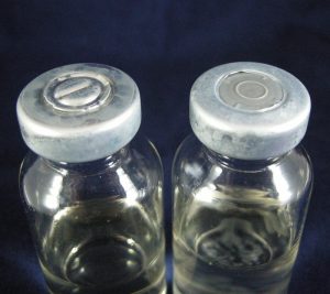 Vial with cap removed